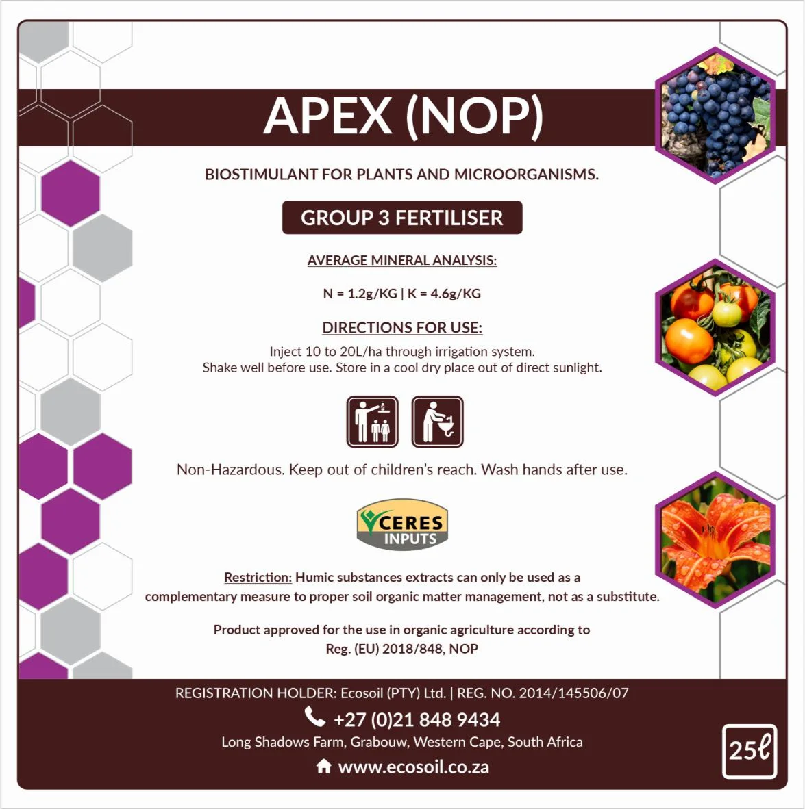 APEX (NOP) product packaging