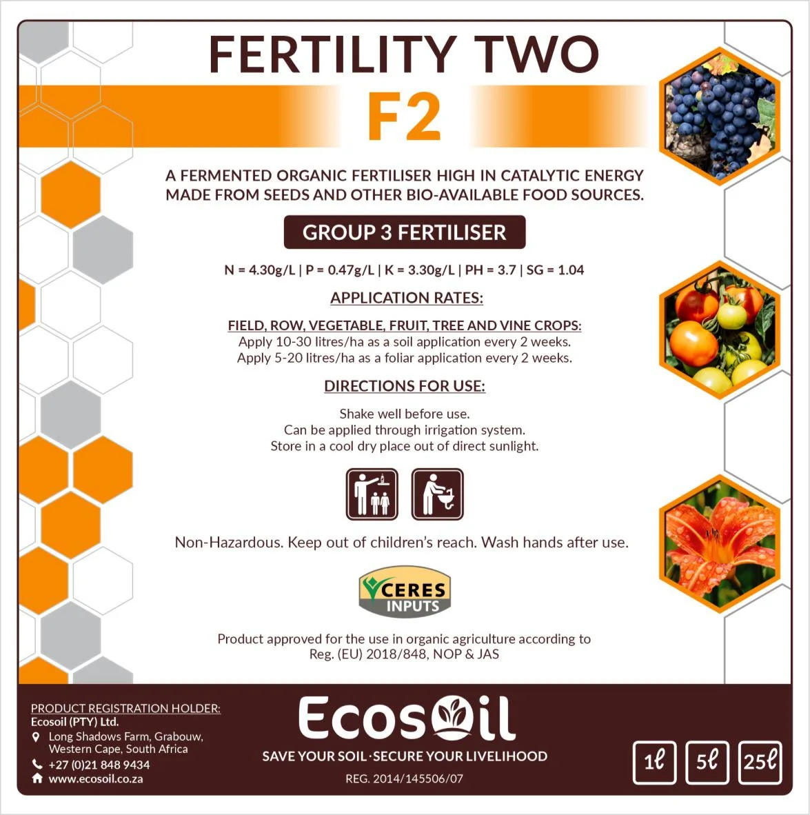 Fertility Two Product Series product packaging