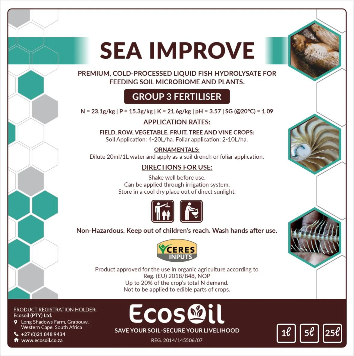 Sea Improve product packaging