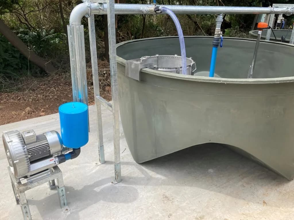 2,500 litre compost tea system on a farm